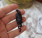 "Ironwork" Victorian Hand & Snake Brooch