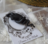 "Ironwork" Victorian Hand & Snake Brooch