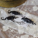 "Ironwork" Victorian Hand & Snake Brooch