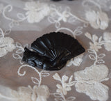 "Ironwork" Victorian Hand & Fan Brooch