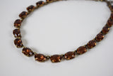 ON SALE! Colorado Topaz Swarovski Crystal Necklace - Medium Oval