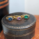 Sapphire Quartz Oval Vermeil Ring