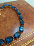 Sample Sale! Aurora Navy Blue Large Oval