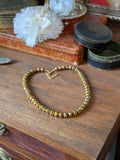 Golden Beaded Necklace - Faceted Single or Double Strand