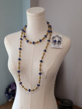 Renaissance Jewelry Set - Royal Blue and Dark Gold