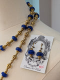 Renaissance Jewelry Set - Royal Blue and Dark Gold