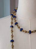 Renaissance Jewelry Set - Royal Blue and Dark Gold