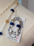 Renaissance Jewelry Set - Lapis and Pearl