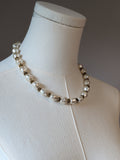 Baroque Pearl and Antique Gold Necklace