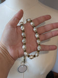 Baroque Pearl and Antique Gold Necklace
