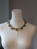 Renaissance Olive and Gold Collar Necklace