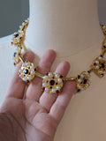Renaissance Ruby and Pearl Collar Necklace