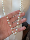 Long Necklace - Glass Pearl Beads