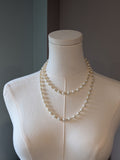 Long Necklace - Glass Pearl Beads