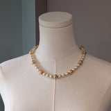 Pearl and Filigree Beaded Necklace
