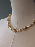 Pearl and Filigree Beaded Necklace