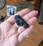 "Ironwork" Victorian Hand Brooch