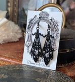 "Ironwork" Gothic Pendant Earrings