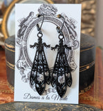"Ironwork" Gothic Pendant Earrings