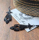 "Ironwork" Gothic Pendant Earrings