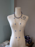 Renaissance Jewelry Set - Blue, Pearl, and Silver