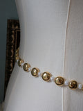 Renaissance Girdle Belt - Gold and Pearl - 47"