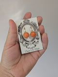Coral Crown Earrings - Medium Round