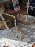 Clear Swarovski Crystal Necklace - Medium Oval