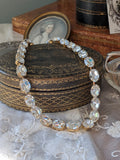 Clear Swarovski Crystal Necklace - Medium Oval