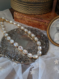 Clear Swarovski Crystal Necklace - Medium Oval