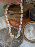 Clear Swarovski Crystal Necklace - Medium Oval