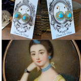 Turquoise Cluster Earrings