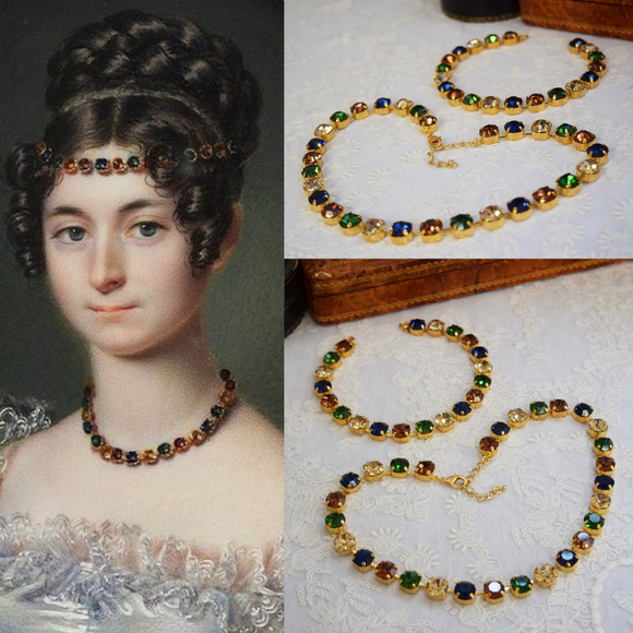 1820s Harlequin Necklace and Ferronier