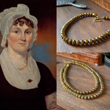 Golden Beaded Necklace - Faceted Single or Double Strand