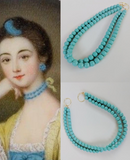 18th Century Turquoise Blue Choker Necklace