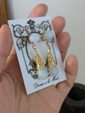 Vigee-Lebrun Moonstone Teardrop Earrings