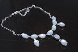 Moonstone Fringe Necklace - Medium Oval