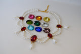 Pearl and Crystal Festoon Necklace