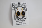 Onyx Crown Earrings - Medium Teardrop