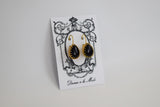 Onyx Crown Earrings - Medium Teardrop
