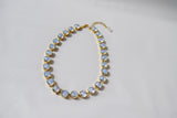 On Sale! Light Blue Givre Collet Necklace - Small Round