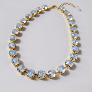 On Sale! Light Blue Givre Collet Necklace - Small Round