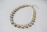 On Sale! Light Blue Givre Collet Necklace - Small Round