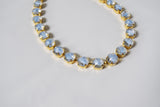 On Sale! Light Blue Givre Collet Necklace - Small Round