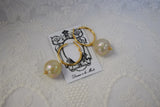 Pearl and Hoop Earrings - Extra Large Round Pearl