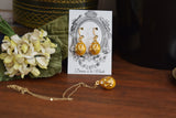 Faberge-Inspired Yellow Imperial Egg Necklace - Museum Reproductions
