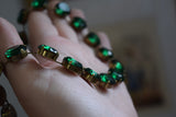 Emerald Green Riviere Necklace - Medium Round