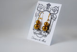 Golden Ball Dangle Earrings