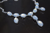 Moonstone Fringe Necklace - Medium Oval