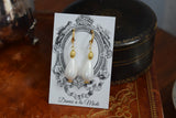 SALE! Renaissance Pearl and Gold Earrings - Titian Inspired